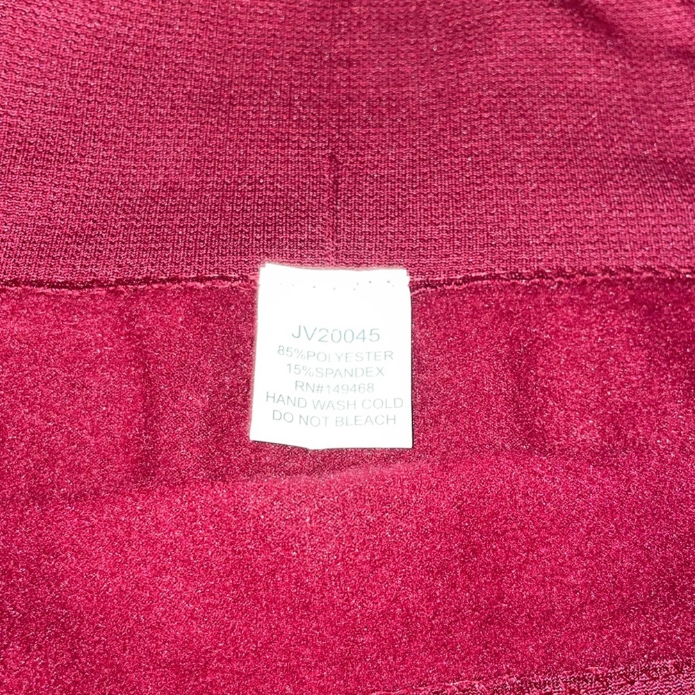 NWT JVINI Women’s Maroon Leggings. One size - Picture 2 of 4